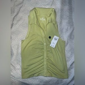 Green Hollister Cinched Tank Top